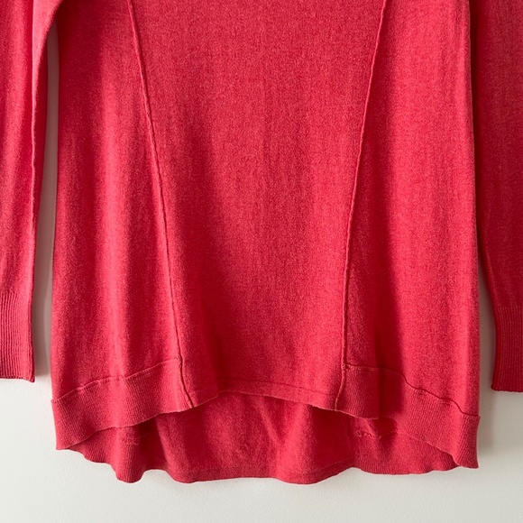 Mossimo Coral Cotton & Wool V-Neck Sweater - Picture 4 of 16